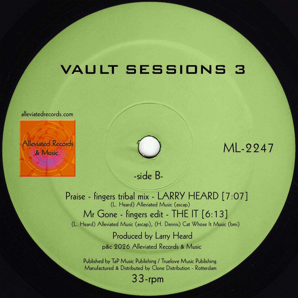Gherkin Jerks / Larry Heard / The It – Vault Sessions 3【近日入荷予定】