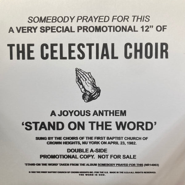 洋楽 Celestial Choir - Stand On The Word NR14003_600x600_crop_center.