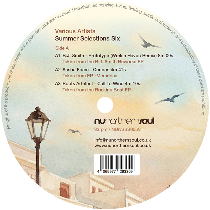 B.J. Smith / Sasha Foam / Roots Artefact / Visions Of Light / Lonely Deckchair / Perth Lewis - Summer Selections Six【近日入荷予定】