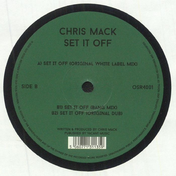 Chris Mack – Set It Off【近日入荷予定】