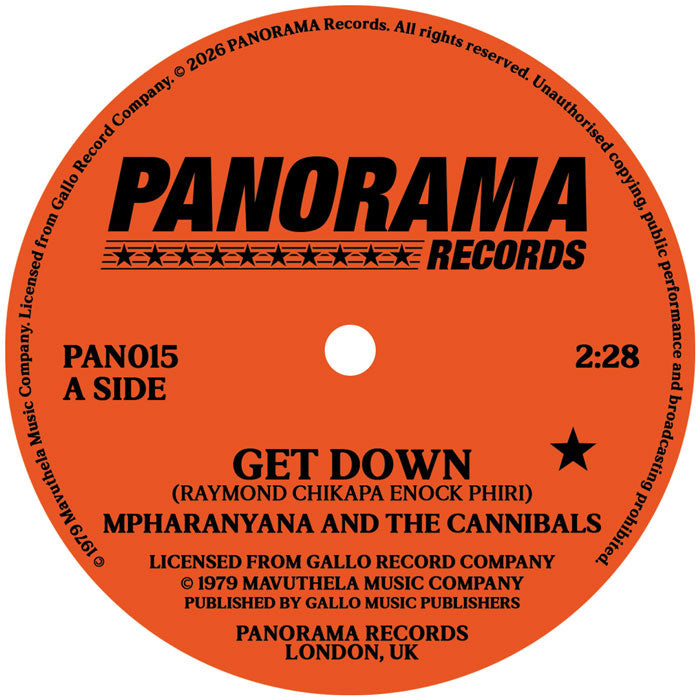 Mpharanyana / The Cannibals / The Peddlers - Get Down / Disco【近日入荷予定】