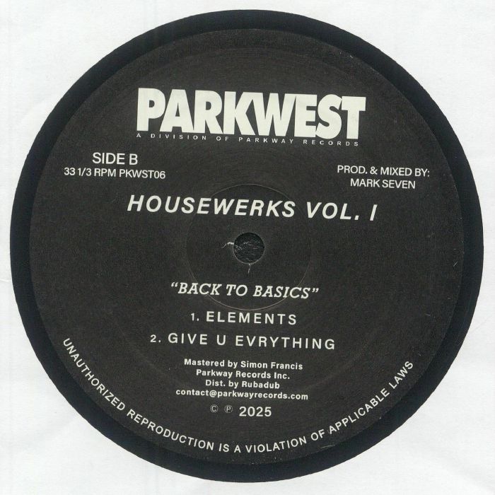 Mark Seven – Housewerks Vol. 1 : Back II Basics
