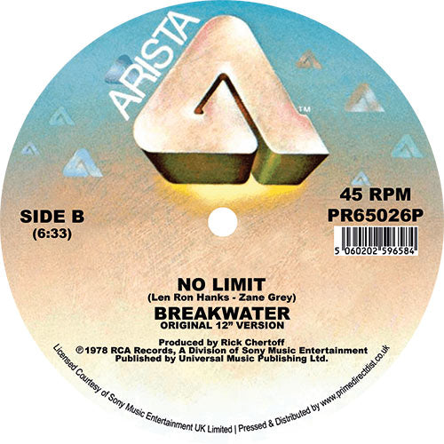 Breakwater – No Limit (A Mike Maurro Remix) - RSD LIMITED -【近日再入荷予定】