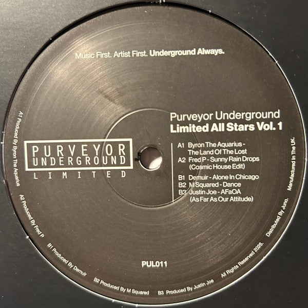 Various – Purveyor Underground Limited All Stars Vol. 1【近日入荷予定】