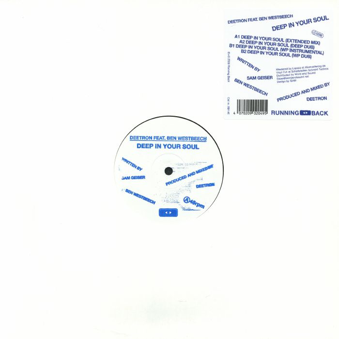 Deetron ft Ben Westbeech - Deep In Your Soul【近日入荷予定】