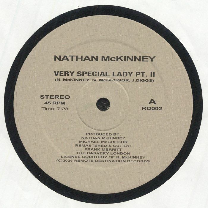 Nathan McKinney – Very Special Lady Pt. II【近日入荷予定】