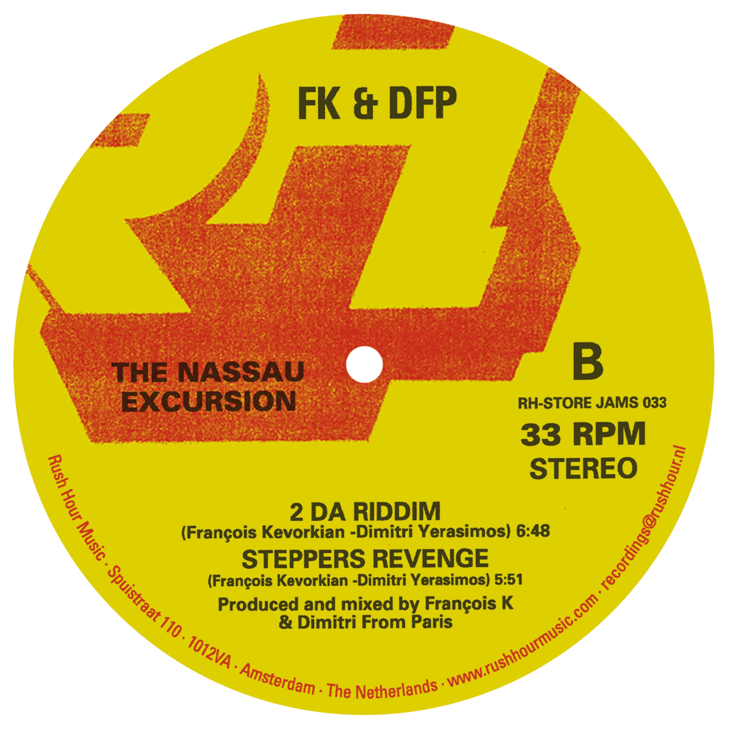 FK & DFP (François Kevorkian & Dimitri From Paris) - The Nassau Excursion【近日入荷予定】