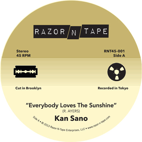 KAN SANO / EVERYBODY LOVES THE SUNSHINE / MUSIC OVERFLOW (7 inch)
