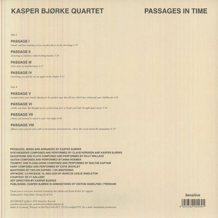 Kasper Bjørke Quartet – Passages In Time【近日入荷予定】