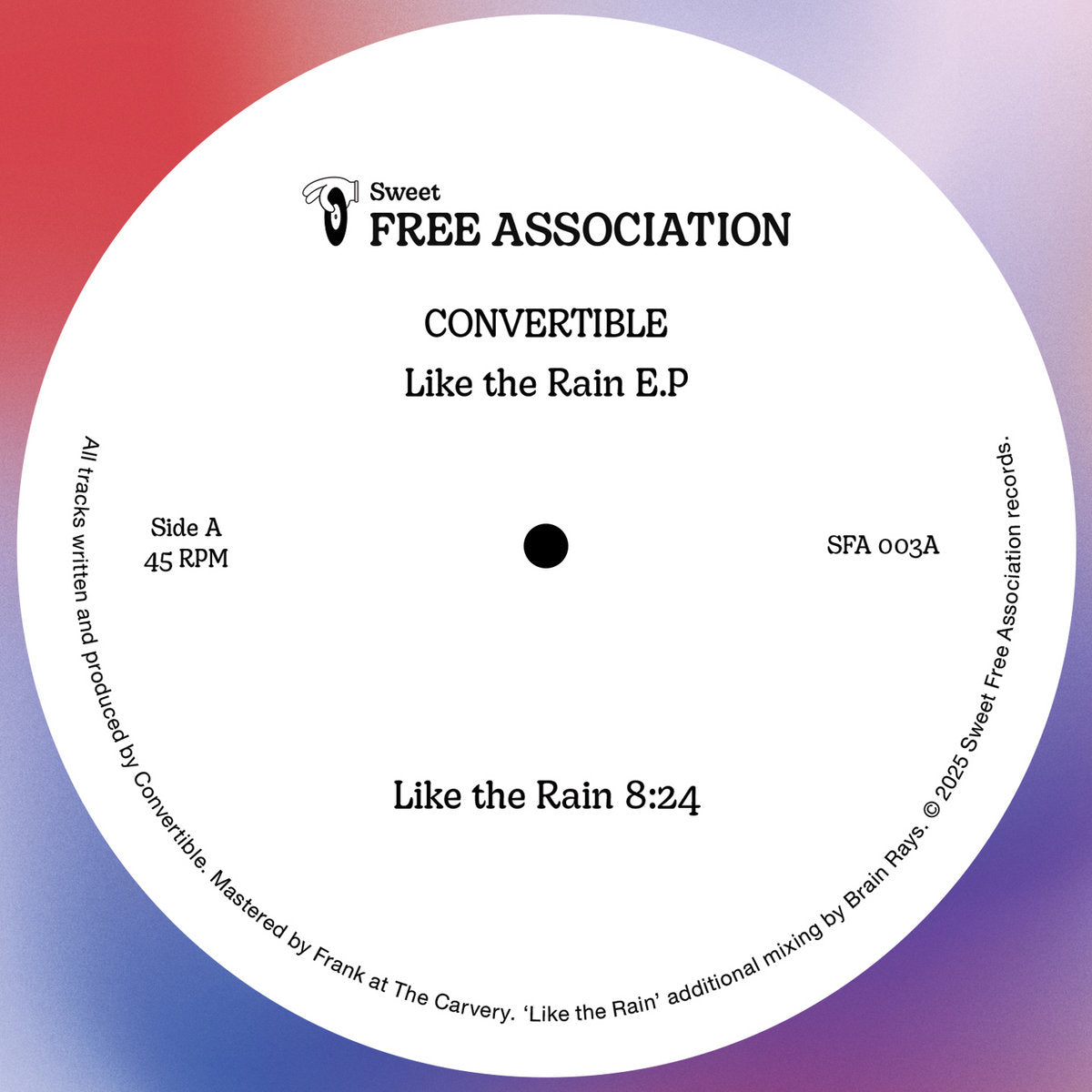 Convertible – Like The Rain E.P【近日入荷予定】