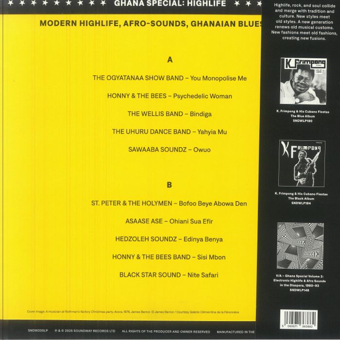 Various – Ghana Special Highlife - Modern Highlife, Afro-Sounds, Ghanaian Blues 1967-76