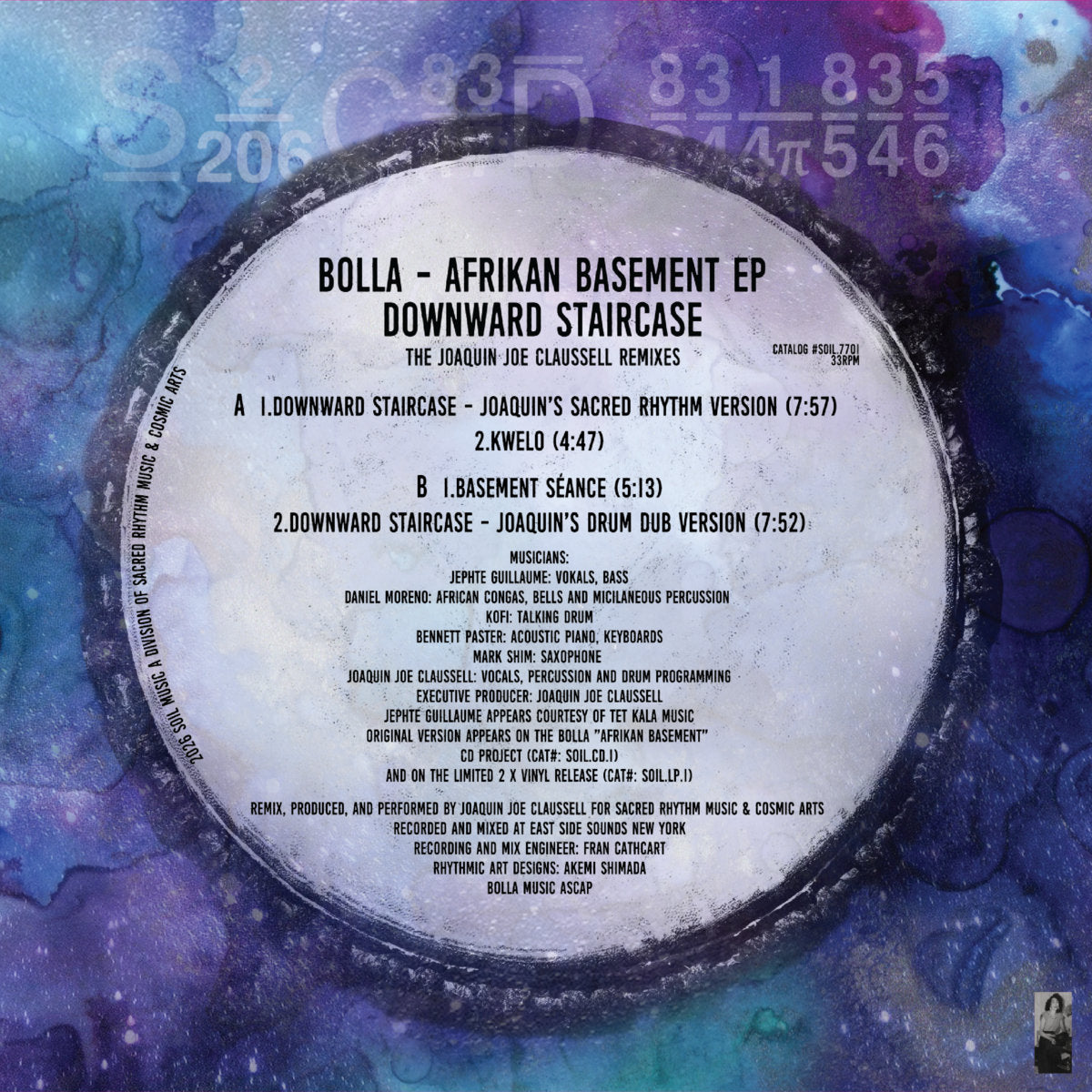 Bolla Afrikan Basement / Joe Claussell - Downward Staircase Four Track EP