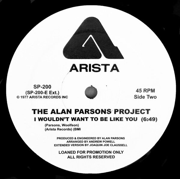 The Alan Parsons Project – The Voice/ I Wouldn't Want To Be Like You (Joaquin Joe Claussell Remixes)