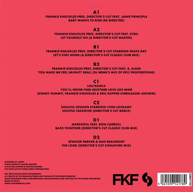 Frankie Knuckles & Eric Kupper - The Director’s Cut Collection Volume Two【近日入荷予定】