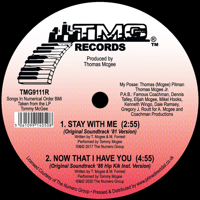 Tommy McGee - Now That I Have You【近日入荷予定】