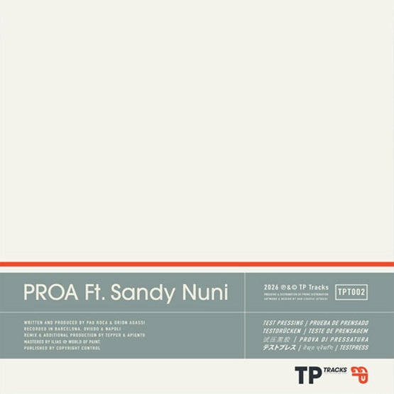 PROA Ft. Sandy Nuni - Incondicional【近日入荷予定】