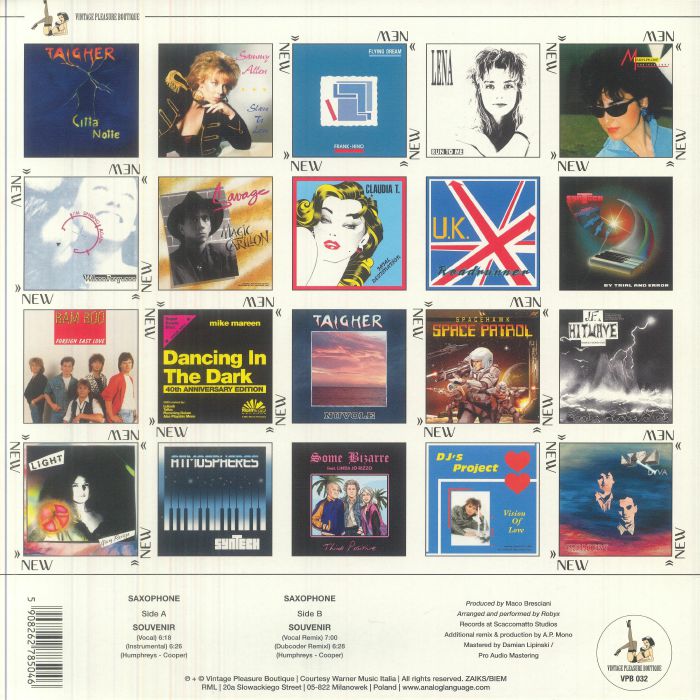 Saxophone – Souvenir【近日入荷予定】