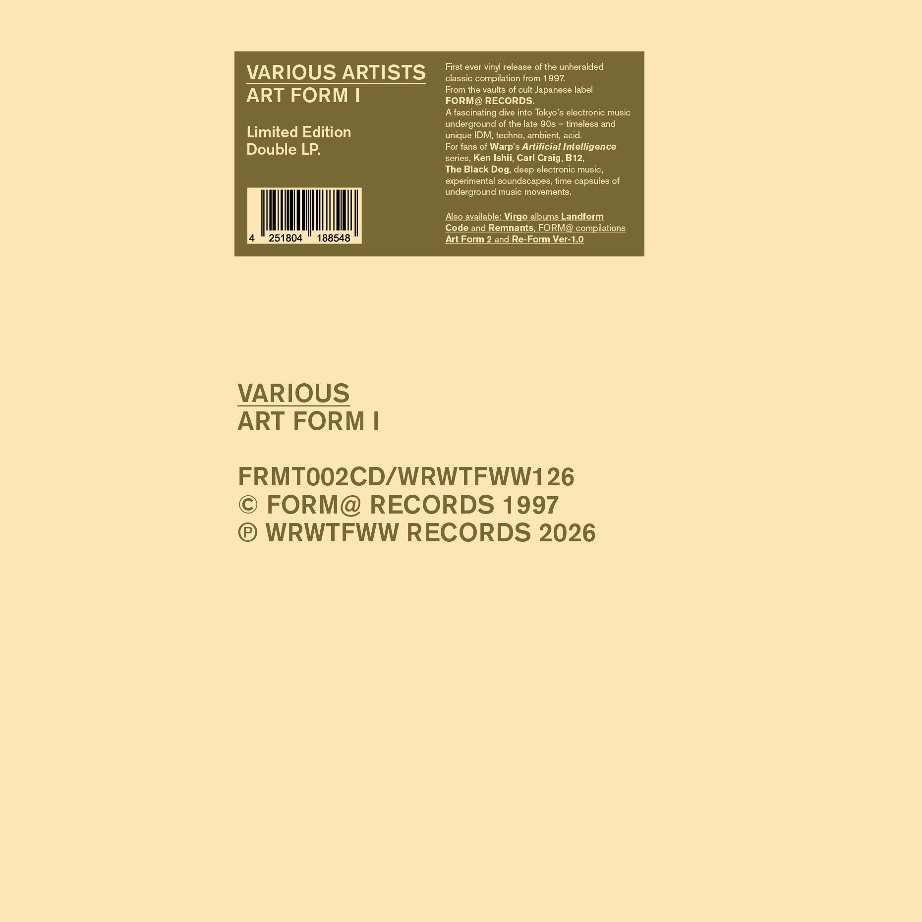 Various – Art Form I