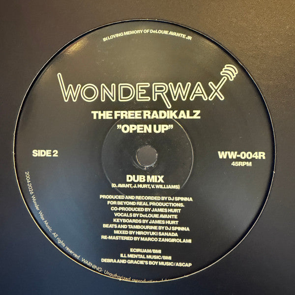 The Free Radikalz – Open Up【近日入荷予定】