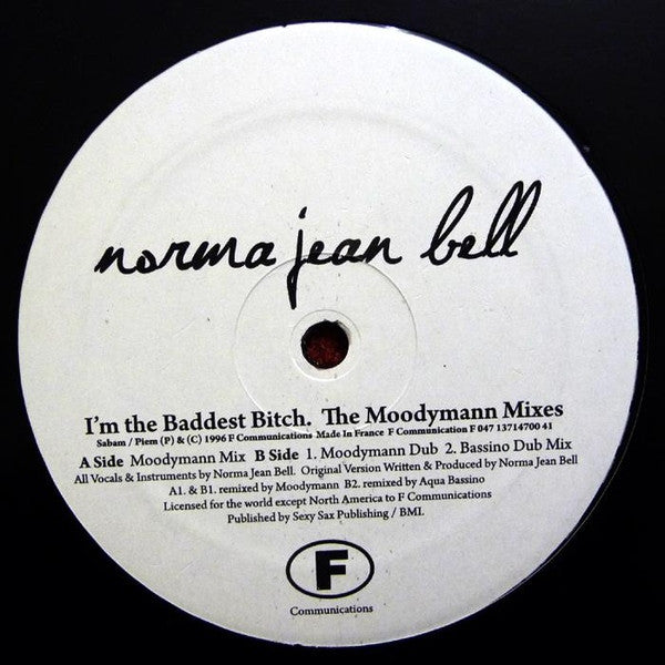 Norma Jean Bell – I'm The Baddest Bitch (The Moodymann Mixes)
