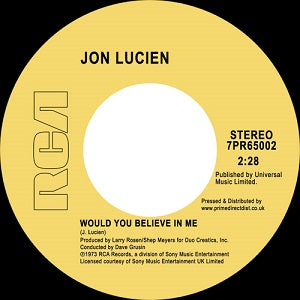 JON LUCIEN / WOULD YOU BELIEVE IN ME / KUENDA (7 inch)