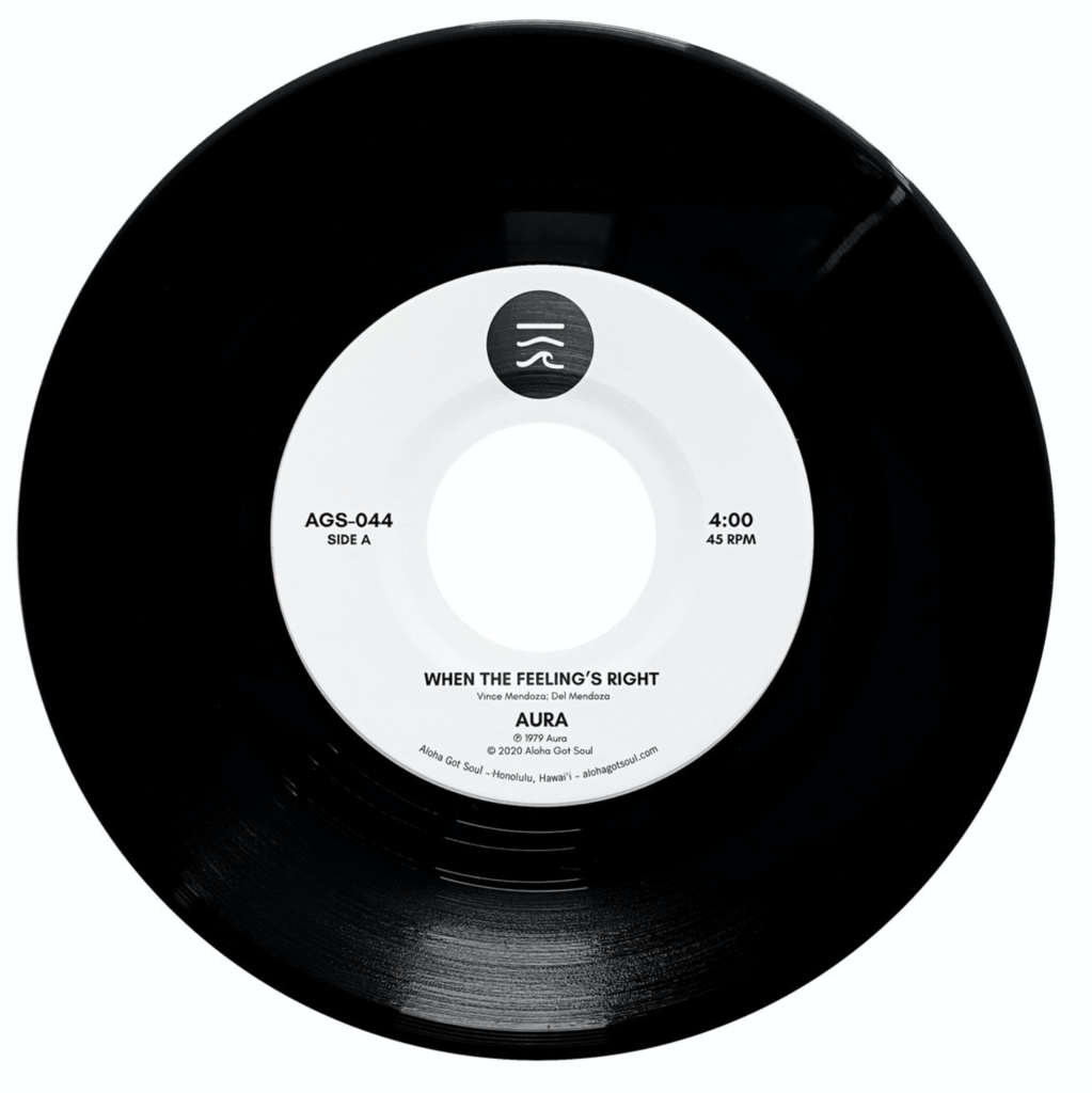AURA / WHEN THE FEELING'S RIGHT (7 inch)