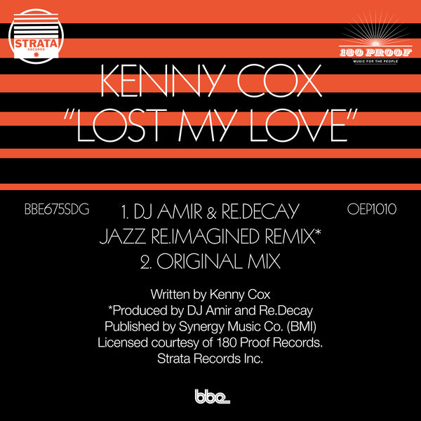 KENNY COX / LOST MY LOVE (DJ AMIR &amp; RE.DECAY JAZZ RE.IMAGINED REMIX)