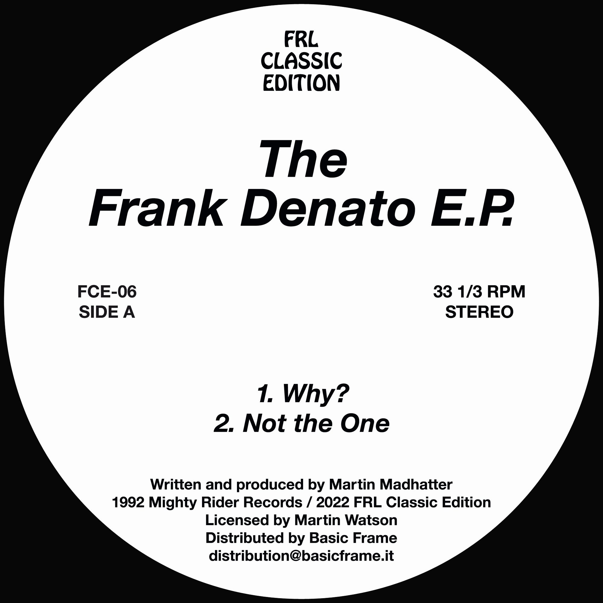 FRANK DENATO / THE FRANK DENATO EP