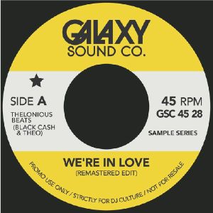 THELONIOUS BEATS aka BLACK CASH &amp; THEO / WE'RE IN LOVE (REMASTERED EDIT) (7 inch)