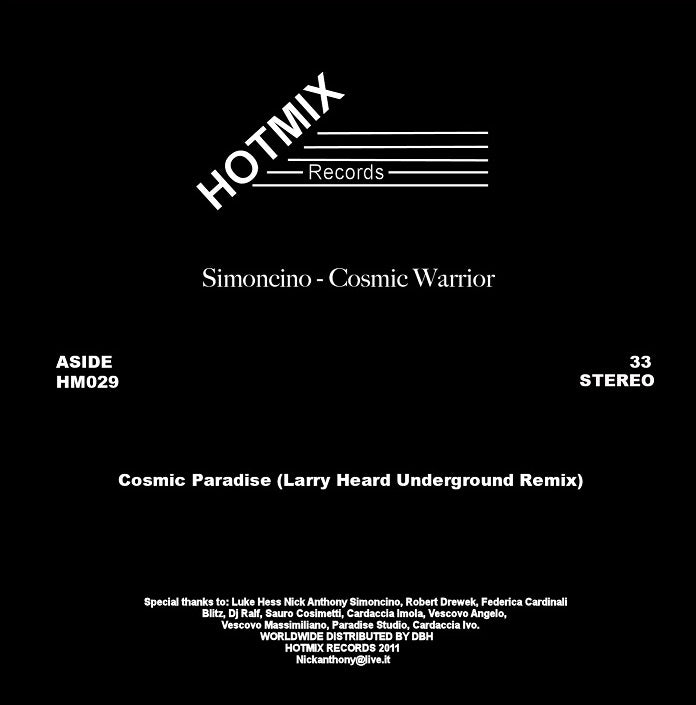 Simoncino – Cosmic Warrior (Larry Heard & Ron Trent Remixes)