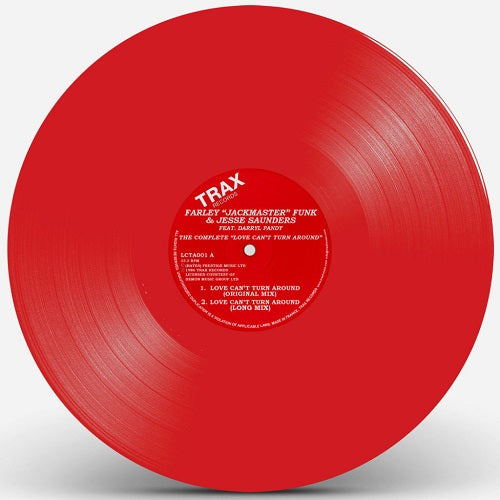 FARLEY JACKMASTER FUNK & JESSE SAUNDERS / (THE COMPLETE) LOVE CAN'T TURN AROUND (RED VINYL)