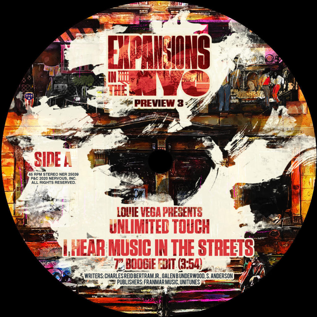 LOUIE VEGA / I HEAR MUSIC IN THE STREETS (feat.UNLIMITED TOUCH) (7 inch)