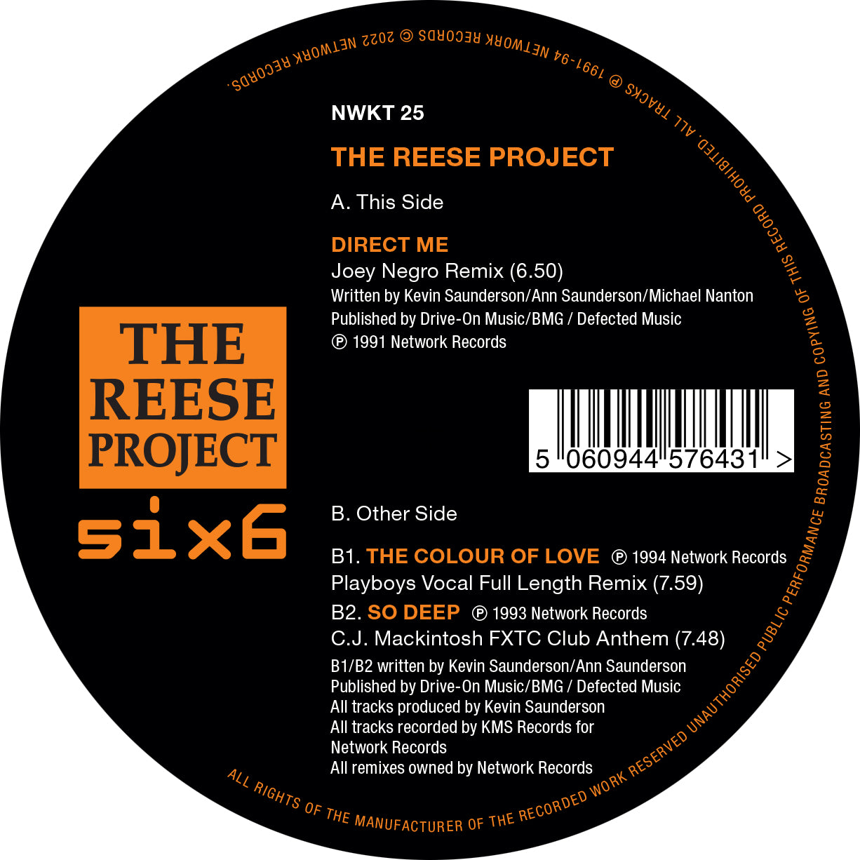 THE REESE PROJECT / REMIXES (JOEY NEGRO, PLAYBOYS, CJ MACKINTOSH)