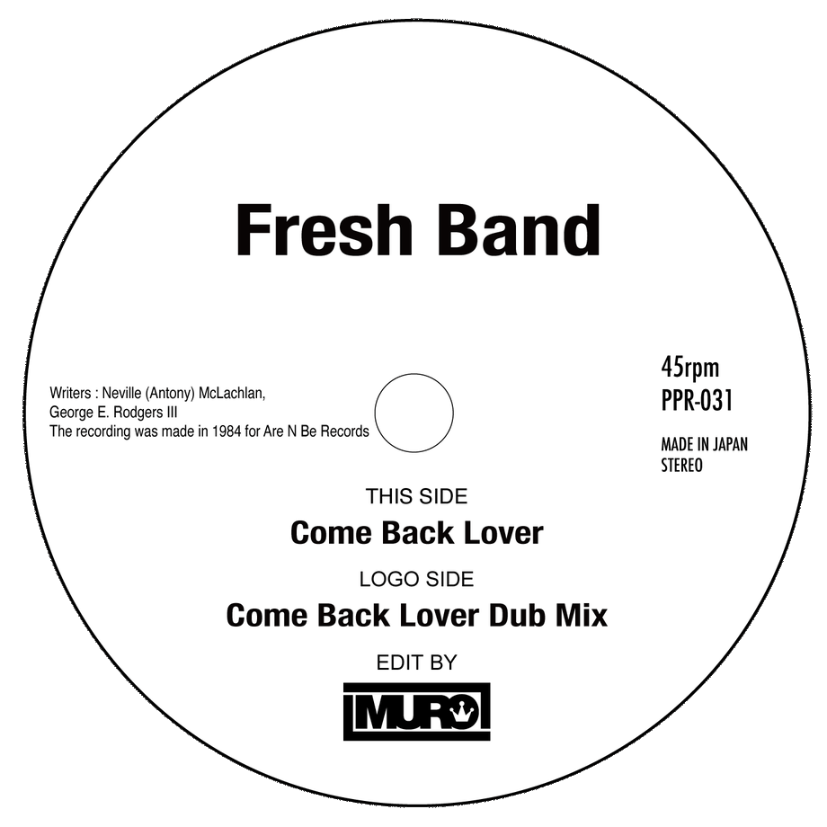 FRESH BAND / COME BACK LOVER - DJ MURO EDITS (7 inch)