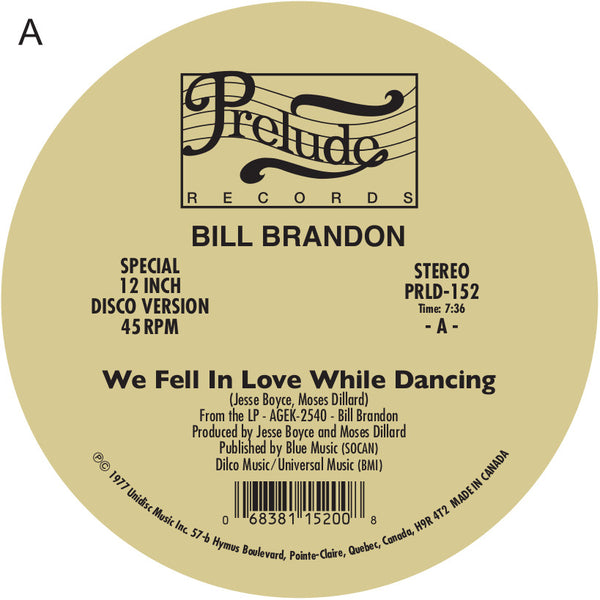 Bill Brandon レコード Bill Brandon レコード Bill Brandon / (LP