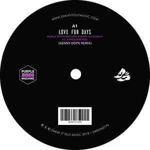 PURPLE DISCO MACHINE & BORIS DLUGOSCH / LOVE FOR DAYS (feat.KAREN HARDING) - KENNY DOPE REMIX