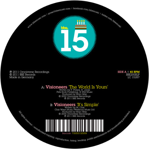 VISIONEERS / THE WORLD IS YOURS(7inch)