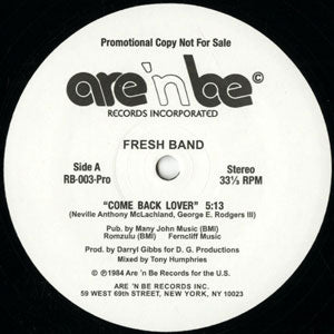 FRESH BAND / COME BACK LOVER